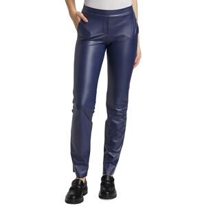 Chiara Boni La Petite Robe Petronilla Faux Leather Pants Blue